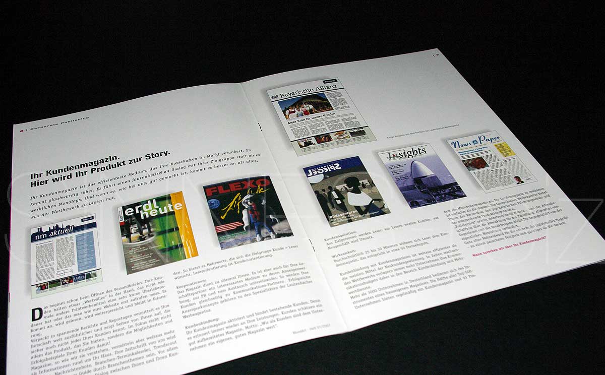 Seitenlayout Corporate Publishing aus Kundenmagazin MundArt